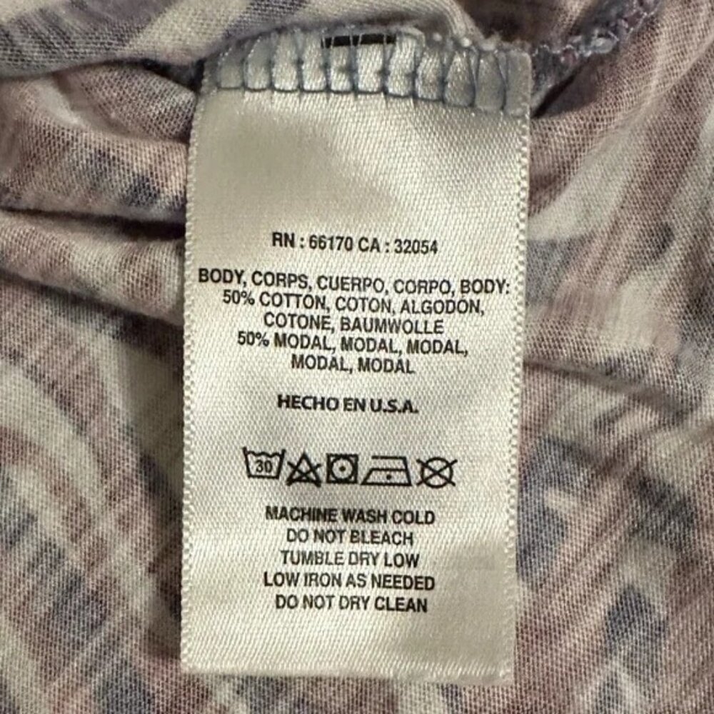 Anthropologie t.la Wayfaring Purple Zebra Print V-Neck T-shirt - Picture 6 of 6